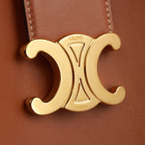 MEDIUM BUCKET LOUISE IN SMOOTH CALFSKIN TAN