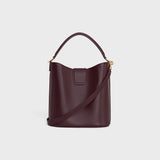 MEDIUM BUCKET LOUISE IN SMOOTH CALFSKIN Deep Burgundy