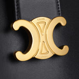 MEDIUM BUCKET LOUISE IN SMOOTH CALFSKIN BLACK