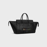 MEDIUM SMILING NEW LUGGAGE IN SUPPLE SHINY LAMBSKIN BLACK