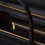 MEDIUM SMILING NEW LUGGAGE IN SUPPLE SHINY LAMBSKIN BLACK