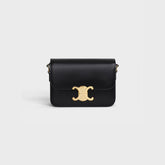 TEEN TRIOMPHE BAG IN shiny calfskin BLACK