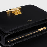 TEEN TRIOMPHE BAG IN shiny calfskin BLACK