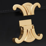 TEEN TRIOMPHE BAG IN shiny calfskin BLACK