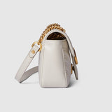 GG Marmont small shoulder bag light grey leather