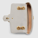 GG Marmont small shoulder bag light grey leather