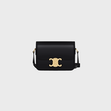 TEEN TRIOMPHE BAG IN shiny calfskin BLACK