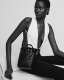 MINI TOY SHOPPING SAINT LAURENT IN BOX LEATHER BLANC VINTAGE