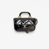 Fall-Winter 2025/26 Small Clutch with Chain Black