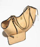 Cruise 2025/26 Maxi Shopping Bag Dark Beige & Black