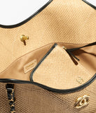 Cruise 2025/26 Maxi Shopping Bag Dark Beige & Black