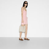 GG Emblem medium bucket bag and White Large