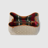 GG Emblem medium bucket bag and brown Large