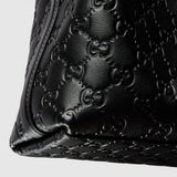 GG Emblem small bucket bag Black GG leather