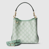 GG Emblem small bucket bag green