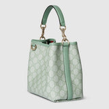 GG Emblem small bucket bag green