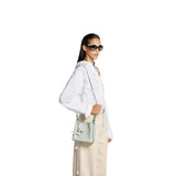 GG Emblem small bucket bag green