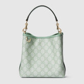 GG Emblem small bucket bag green