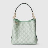 GG Emblem small bucket bag green