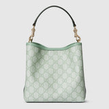 GG Emblem small bucket bag green