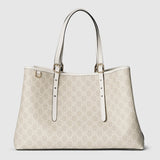 GG Emblem large tote bag white
