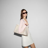 GG Emblem large tote bag white