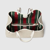GG Emblem large tote bag white