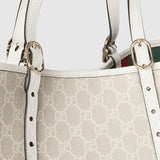 GG Emblem large tote bag white