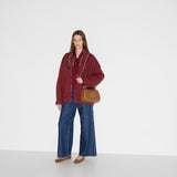 Blondie medium top handle bag brown leather