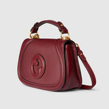 Blondie medium top handle bag Rosso Ancora red leather