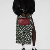 Blondie medium top handle bag Rosso Ancora red leather