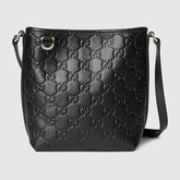 GG Emblem nano bucket bag Black full leather