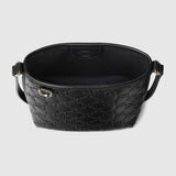 GG Emblem nano bucket bag Black full leather