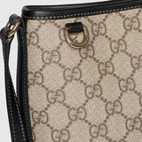 GG Emblem nano bucket bag Black