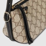 GG Emblem small shoulder bag Black