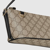 GG Emblem small shoulder bag Black