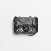 Fall-Winter 2025/26 Flap Bag Silver & Black