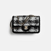 2025/26 Collection Large Flap Bag Black & Gray