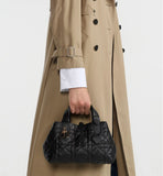 Small Toujours Bag Black Macrocannage Calfskin