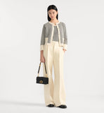 30 Montaigne East-West Bag with Chain Black Calfskin