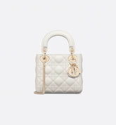 Mini Lady Bag Latte Cannage Lambskin