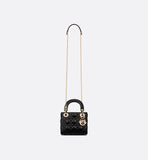 Mini Lady Bag Black Cannage Lambskin