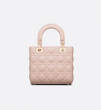 Small Lady Dior My Bag Powder Pink Cannage Lambskin