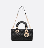 Mini Lady D-Joy Bag Black Cannage Lambskin