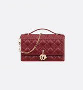 My Top Handle Bag Cherry Red Cannage Lambskin