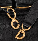 Small D-Journey Bag in Crinkled Calfskin