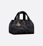 Small Toujours Bag Black Macrocannage Calfskin