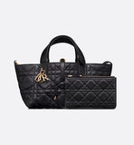 Small Toujours Bag Black Macrocannage Calfskin