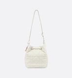 Small D-Motion Bag Ivory Macrocannage Lambskin
