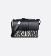 30 Montaigne Bag Blue Dior Oblique Jacquard and Smooth Calfskin